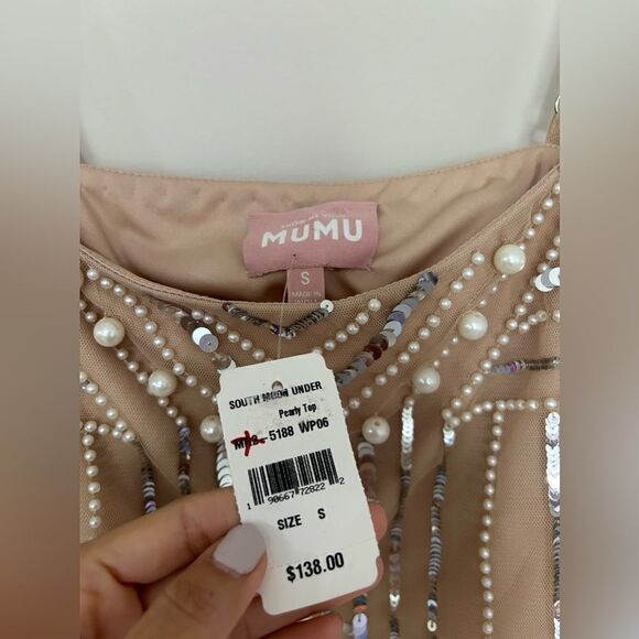NWT Show Me Your Mumu Pearly Top - Picture 8 of 16